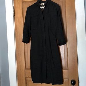 Black linen Elie Tahari dress
